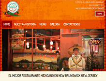Tablet Screenshot of costachicarestaurant.com